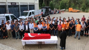 İki AFAD Görevlisi Son Yolculuğuna Uğurlandı