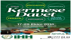 İHH’dan KERMESE DAVET