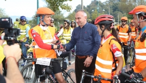 Sapanca’da Sarı Bisikletliler Projesi