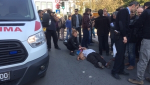 Ters Yöne giren otomobil ayalara Çarptı: 2 Yaralı