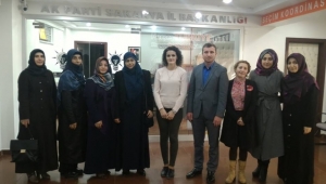 Hûma Uluslararası Öğrenci Derneği’ nin, Ak Parti Kadın ve Gençlik Kolları Ziyareti