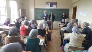 TEOG Sınavına Girecek Öğrencilere Başkandan Ziyaret