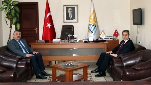 Kaymakamdan Başkana Nezaket Ziyareti
