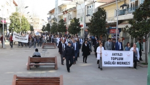 YEŞİLAY HAFTASINDA YÜRÜYÜŞ DÜZENLENDİ