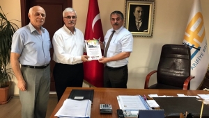 Ziya Cevherli'den Başkana Teşekkür Belgesi