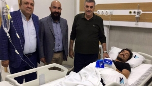 Başkan Toçoğlu’ndan Sakatlık Geçiren Sakaryaspor Takım Kaptanına Ziyaret