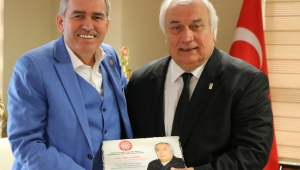 Başkan Zımba, TBESF Başkanı Arif Ümit Uztürk'ü ağırladı