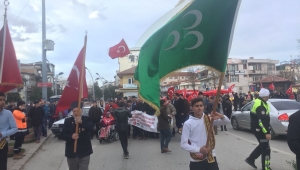 Akyazı’da Mehmetçiğe Destek Yürüyüşü Düzenlendi