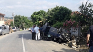 Sürücüsünün Kontrolünden Çıkan Otomobil Takla Attı!