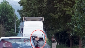 Tırda Tehlikeli Yolculuk!