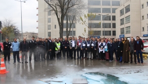 SÜEAH'ta Yangın Tatbikatı Yapıldı