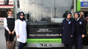 Büyükşehir'in Kadın Şoförleri Direksiyon Başında