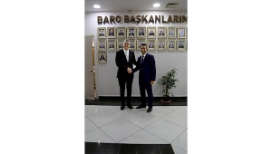 Ekrem Yüce'den Baro Başkanı Burak'a Ziyaret