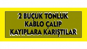 2 BUÇUK TONLUK KABLO ÇALIP KAYIPLARA KARIŞTILAR