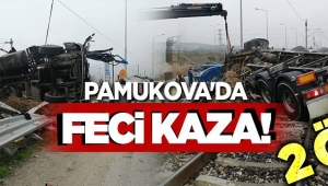 PAMUKOVA'DA FECİ KAZA! 2 ÖLÜ