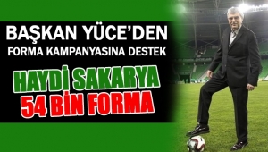 Başkan Yüce’den Forma Kampanyasına Destek
