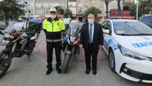 Vali Nayir ile Müdür Kaya'dan Trafik Haftası Etkinliği