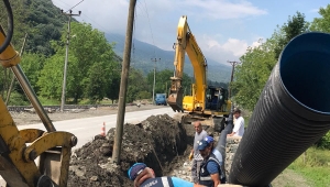 Sapanca Belediyesi’nden Yağmursuyu Kanal Çalışması