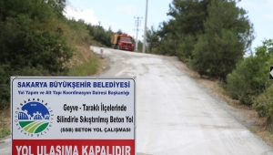37 Kilometrelik Beton Yol Çalışmaları Başladı