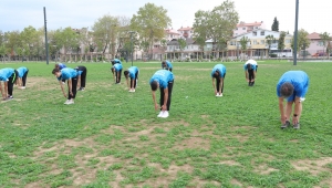 Millet Bahçesi'nde sabah hareketliliği