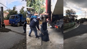 Sapanca Yollarına 165 Ton Asfalt