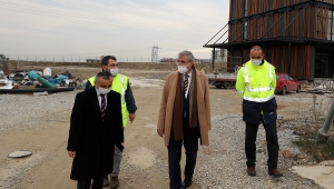 Başkan Yüce, Akçay Barajı'ndan Hızırilyas Arıtma Tesisi'ne getirilecek isale çalışmalarını yerinde inceledi