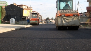 Süleyman Binek Caddesi’nde asfalt çalışmaları başladı