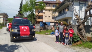 23 NİSAN KONVOYU BU YILDA HENDEK’E NEŞE KATTI