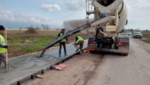 Kırsal mahallelere beton kaldırım