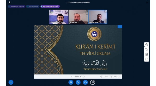 Kuran’ı Kerim ve Osmanlı Türkçesi eğitimleri başladı