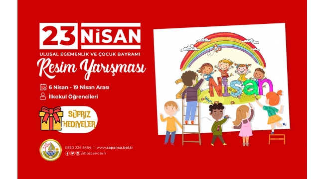Sapanca Belediyesi’nden 23 Nisan Konulu Resim Yarışması