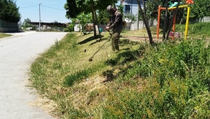 MAHALLELERDE YABANİ OTLA MÜCADELE SÜRÜYOR