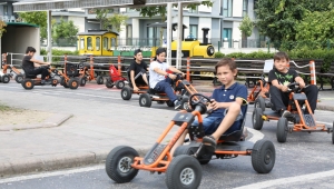 Çocuklar Trafik Park’ta Stres Atıyor