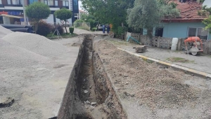 Türbe kavşağına yağmursuyu hattı