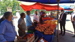 Başkan Alemdar Yeni Pazar Yerinde Esnafı Ziyaret Etti