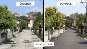 Otuzikievler’de Ara Sokaklar Sıcak Asfaltla Kaplanıyor