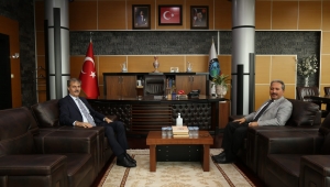 Kaymakam Candan'dan, Başkan Alemdar’a İade-İ Ziyaret