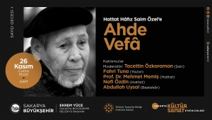 Hattat Saim Özel’e Saygı Gecesi