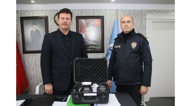 Akyazı Belediyesi’nden İlçe Emniyetine Termal Drone Desteği