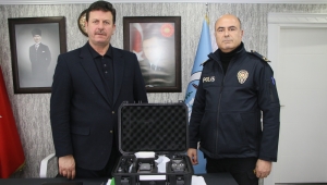 Akyazı Belediyesi’nden İlçe Emniyetine Termal Drone Desteği