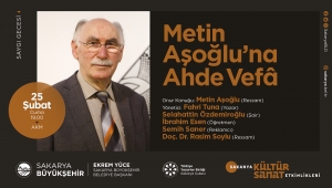 Metin Aşoğlu Saygı Gecesinde Sevenleriyle Buluşacak