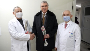 Başkan Ekrem Yüce, Sağlık Çalışanlarını Ziyaret Etti