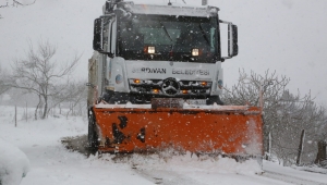 Serdivan'da Ekipler Kar Mesaisinde