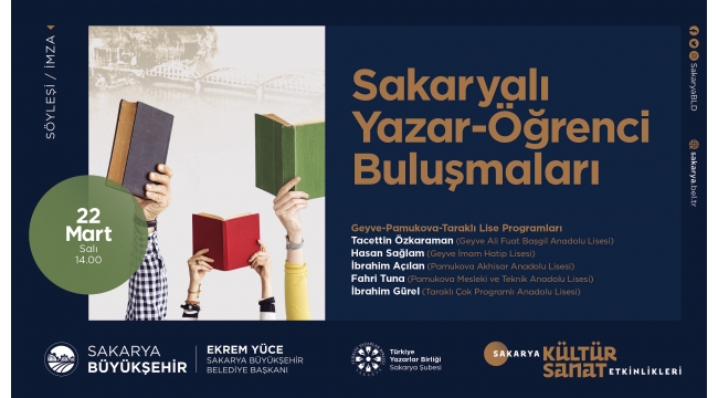Yazar-Öğrenci Buluşmaları Pamukova, Geyve ve Taraklı’da