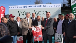 Üreticiye 10 Bin 640 Kilogram Yağlık Ayçiçeği Tohumu Desteği