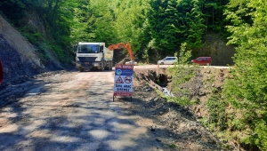 Heyelan Bölgesine Büyükşehir’den Anında Müdahale
