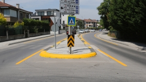 Caddeler renklendi: Amaç trafik güvenliği artırmak