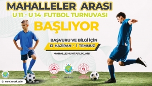 MAHALLELER ARASI FUTBOL TURNUVASI BAŞLIYOR