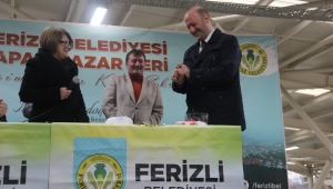 Ferizli Kapalı Pazar Yeri İçin Kuralar Çekildi