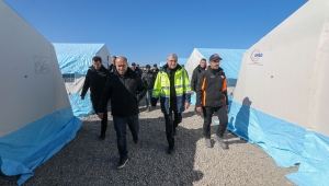 Büyükşehir'den deprem bölgesine altyapı desteği